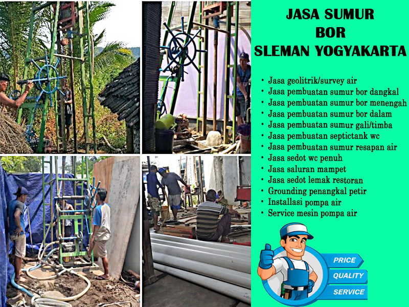 Jasa Sumur Bor Sleman Yogyakarta
