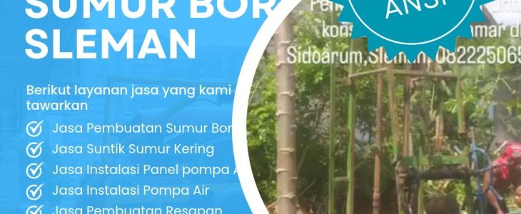 Jasa Pembuatan Sumur Bor Sleman